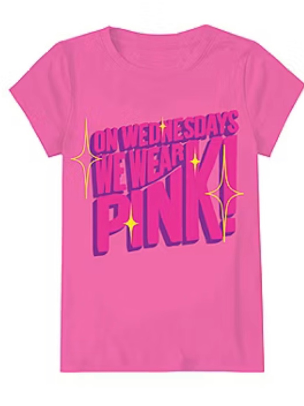 Mean Girls Hot Pink Short Sleeve Graphic Tee sz girls 14 - Picture 2 of 3